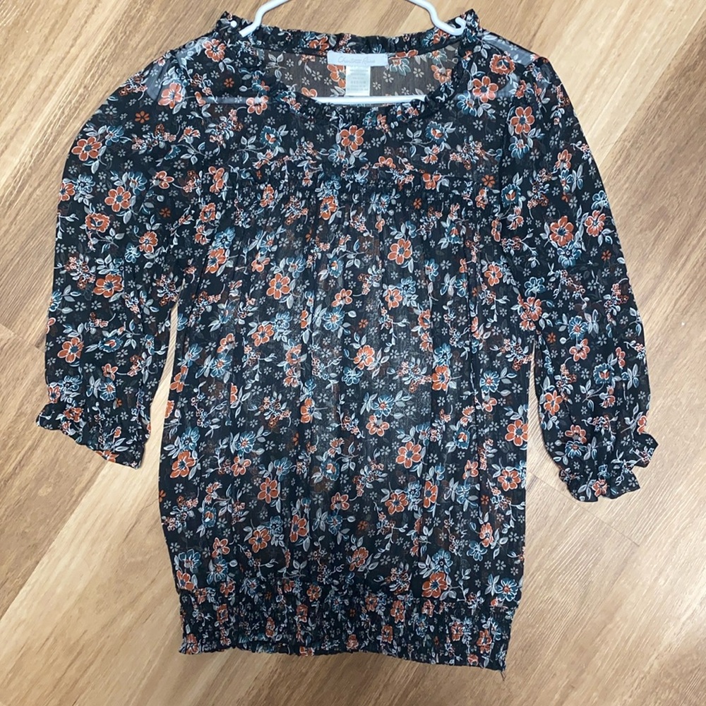 Charlotte Russe bohemian floral blouse